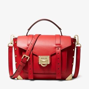 Michael Kors Medium Manhattan Leather Satchel